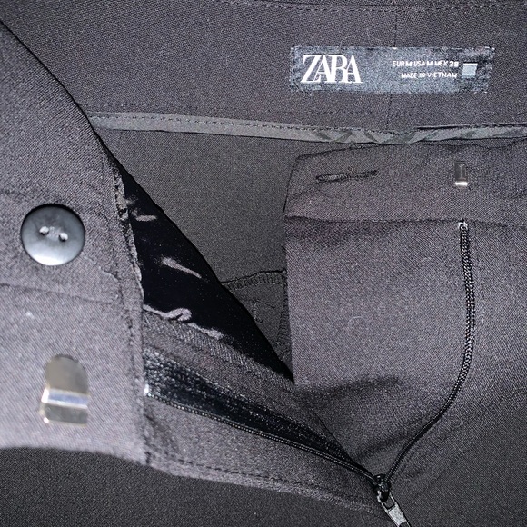 Zara Trouser Size M Black - Picture 3 of 4